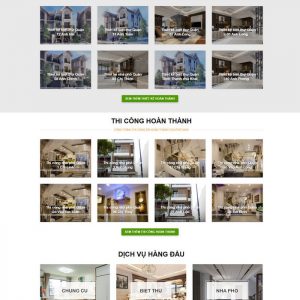 Theme wordpress thiết kế thi công nội thất xây dựng M106 hình số 2
