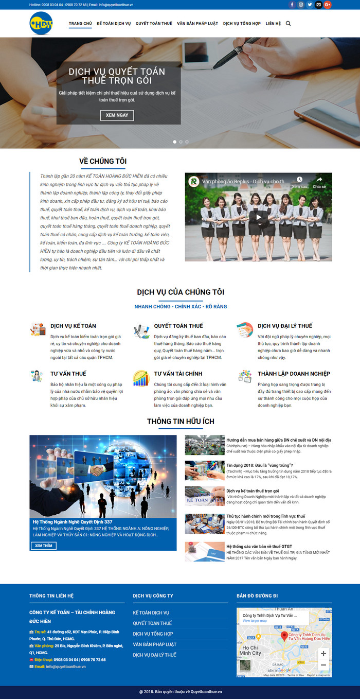 Theme WordPress Công ty dịch vụ Kế Toán Kiểm Toán M121