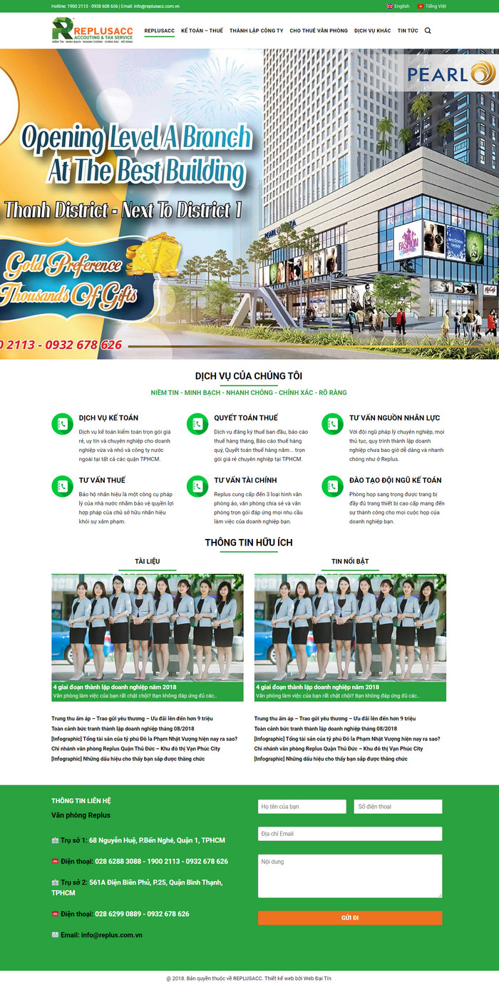 Theme WordPress Công ty dịch vụ Kế Toán Quyết Toán M122