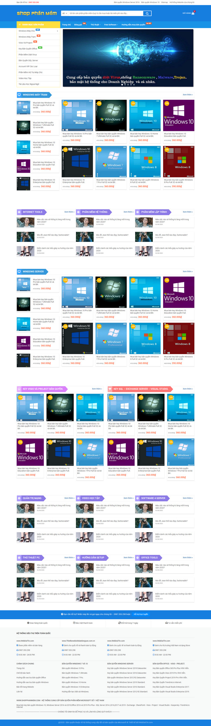 Theme WordPress Bán Phần Mềm Ứng Dụng M141