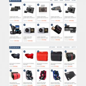 Theme Wordpress bán hàng Phụ Kiện Ô Tô, Điện Tử, camera hành trình