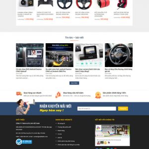 Theme Wordpress bán hàng Phụ Kiện Ô Tô, Điện Tử, camera hành trình hình 2