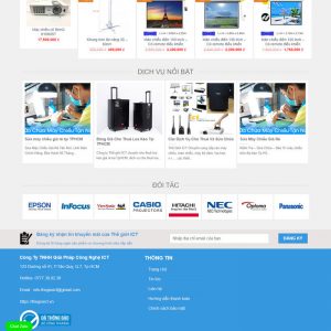 Theme Wordpress bán Máy Chiếu, Màn Hình chiếu hình 2