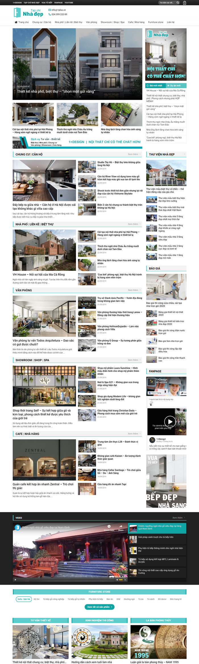 Theme WordPress Tin Tức Tạp Chí Nhà Đẹp M174