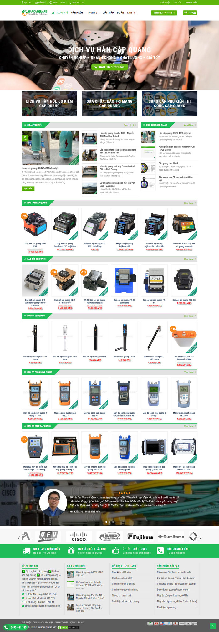 Theme wordpress Thiết Bị Cáp Quang, Đo Kiểm M182