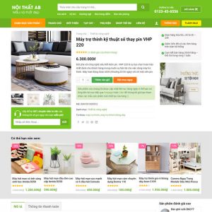 Theme Wordpress bán hàng Nội thất trang trí decor M207 hình 3